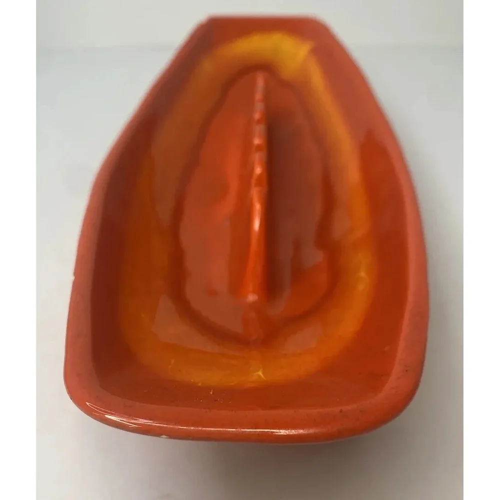Life Century Modern Vintage Vase   Made In‎ The USA. Orange. Beautiful Peice